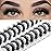 FARRED Mink Lashes False Eyelashes Cat Eye Lashes Wispy Mink Eye Lash Fluffy Eyelash Natural Look 10 Pairs Fake Lashes Pack Volume Lash Strips Pestaas (Z09|10-15MM)