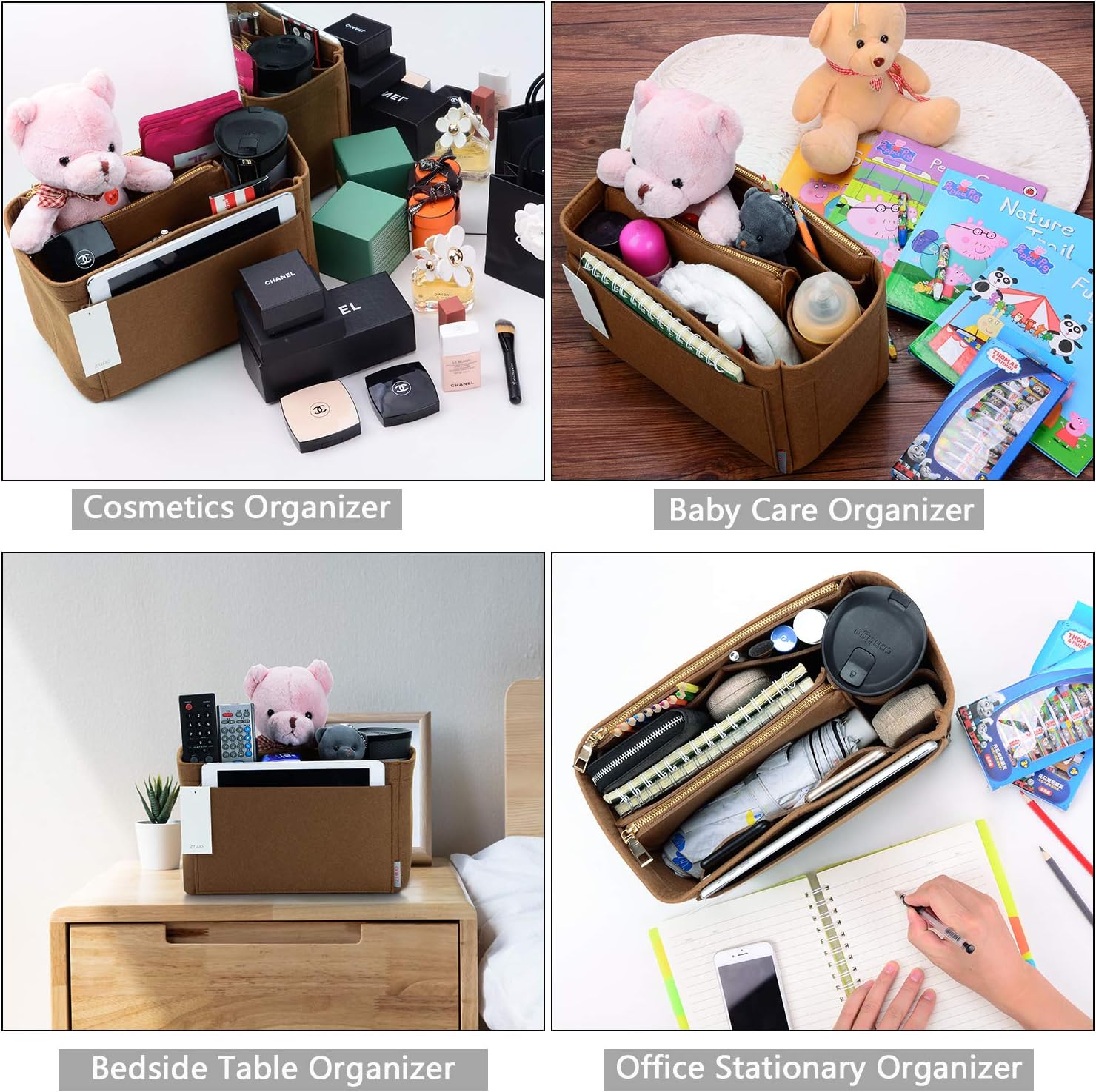 ZTUJO Purse Organizer, Felt Bag Organizer Purse Organizer Insert For Speedy, Neverfull, Graceful, Neverfull,Tote, Handbag,Shaper - Image 7