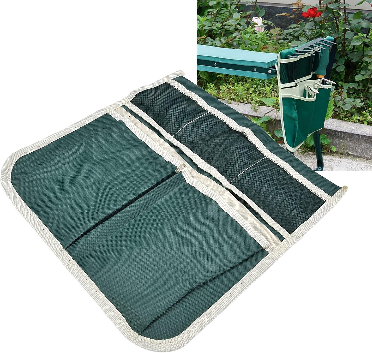 Garden Stool Storage Bag Oxford Cloth Hanging Bag Garden Tools Organizer Garden Cart Side Bag