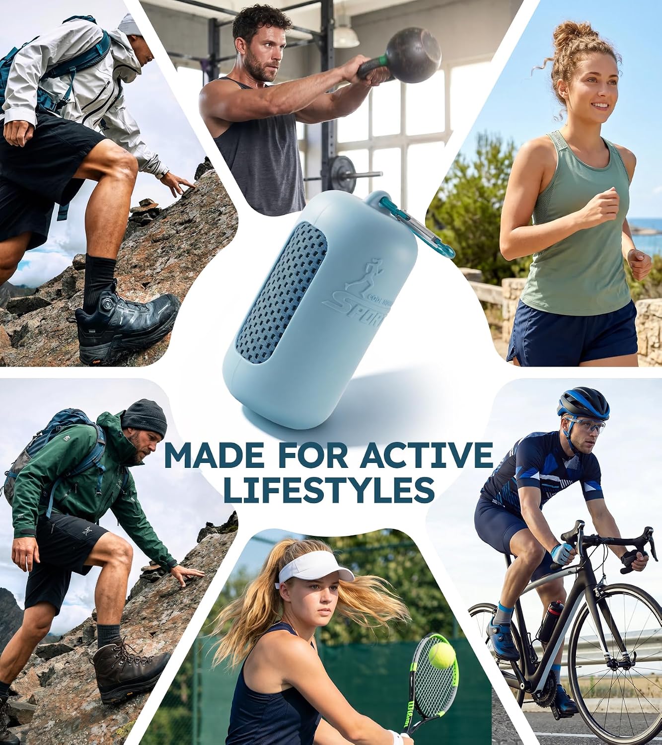 Instant Cooling Towel for Sports, Workout & Fitness – Soft Breathable Chilly Towel, ICY Cool Rag for Neck, Gym, Yoga, Golf, Running, Camping & Hiking – Quick Dry, Lightweight & Absorbent