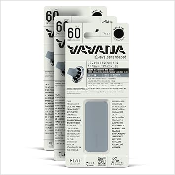 VAVANA Araba Klima Kokusu, Flat Oto Kokusu 3l  Set - 60 G n Etkili Ara  Kokusu Neutral
