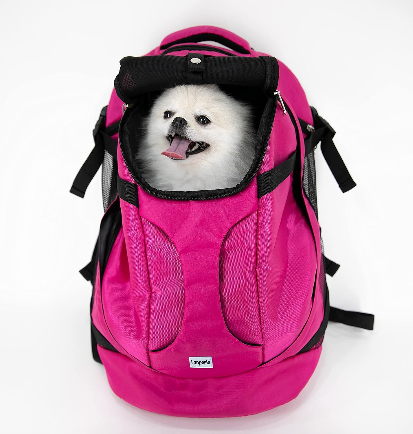 Lanperle Pet Carrier Backpack, Dog Backpack, Cat Backpack, Sport Rucksack for Pets, Safety Features Pet Backpack for G-Train and Airline…