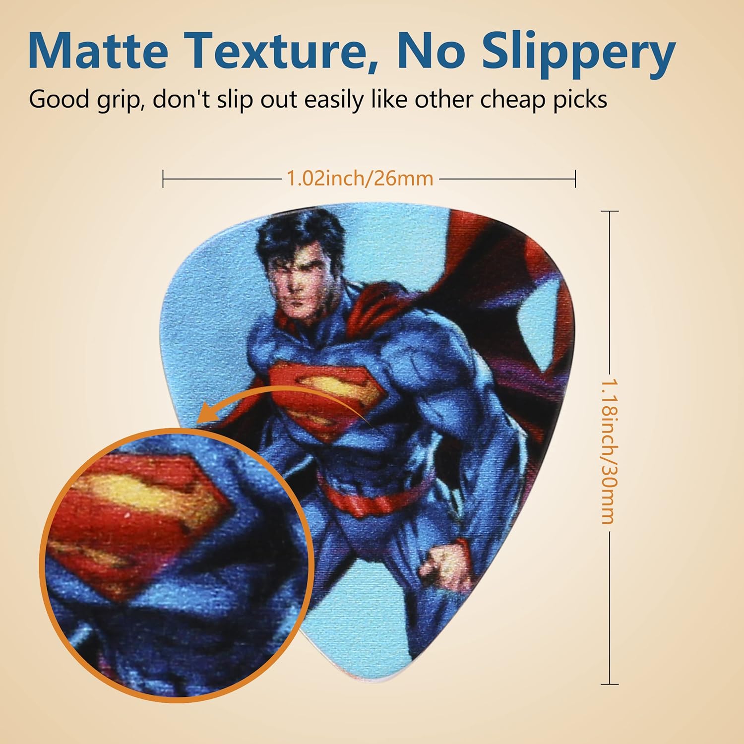 Guitar Picks for Acoustic Electric Bass Medium Thick Finger Thumb Pick Cartoon Movie Cool Character Bulk Variety Pack Pics with Tin for Kids Adults Funny Unique Large Big Band Pick 12pcs GP-006 : Musical Instruments