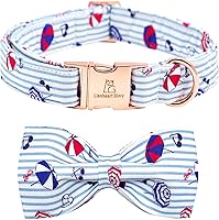 Vista 13 de Lionheart glory Collar de perro con bandera estadounidense, collar de lazo para perro del 4 de julio, resistente y ajustable, patriótico