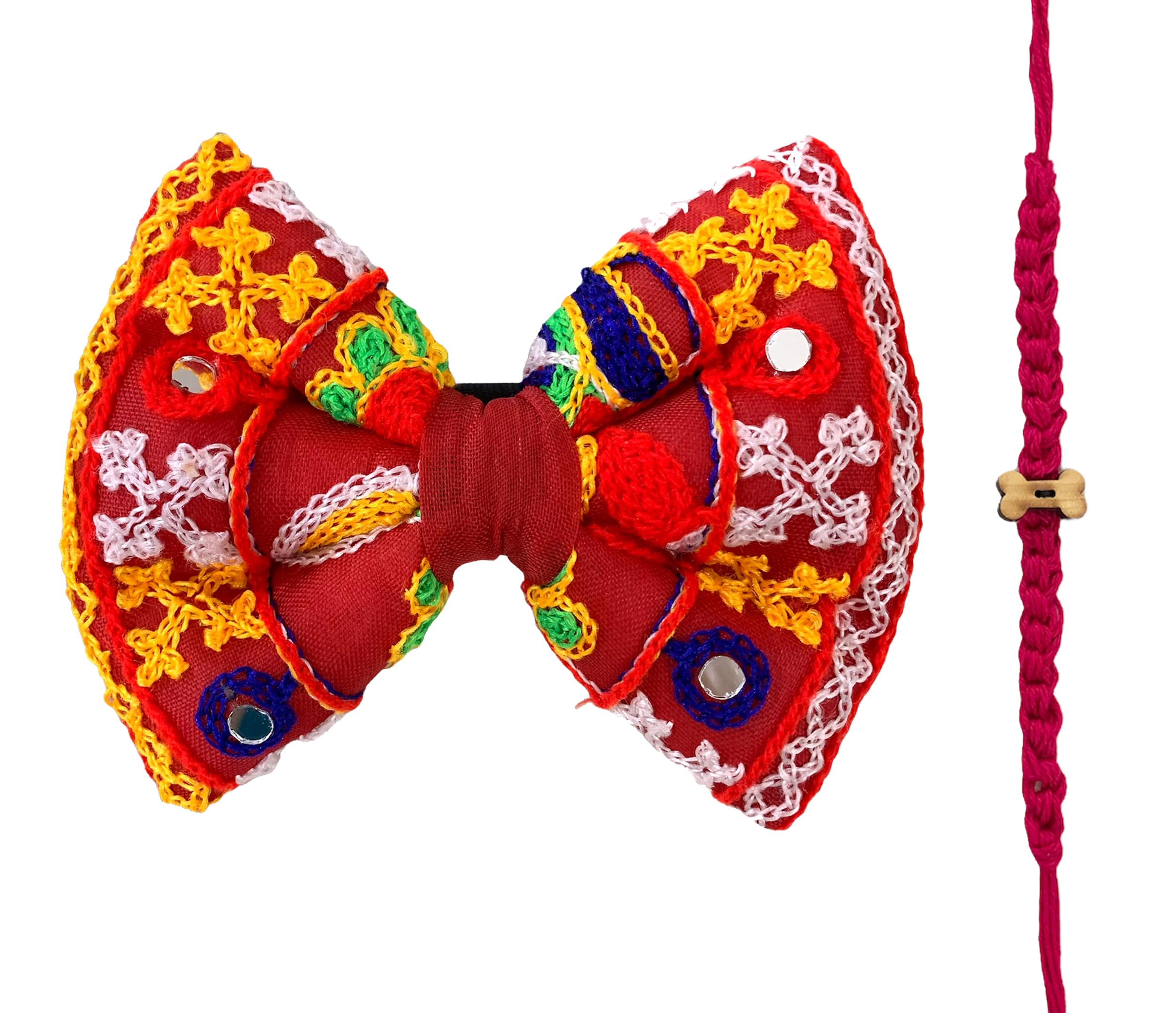 For The Fur Kids Dog Bow Tie & Colourful Rakhi Combo: Dog Rakhi Gift (Ethnic) (B0B7JXD2X9) Amazon Price History, Amazon Price Tracker