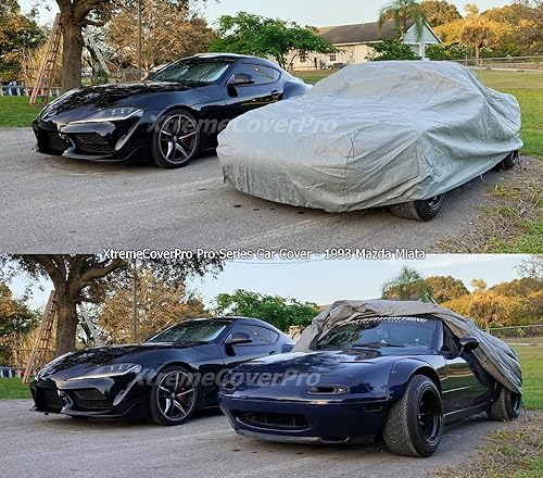 Vista 10 de Funda de coche para Mazda MX-5 Miata XTREMECOVERPRO PRO Series 2000, 2001, 2002, 2003, 2004, 2005, 2006, 2007, 2008, 2009, color negro Negro