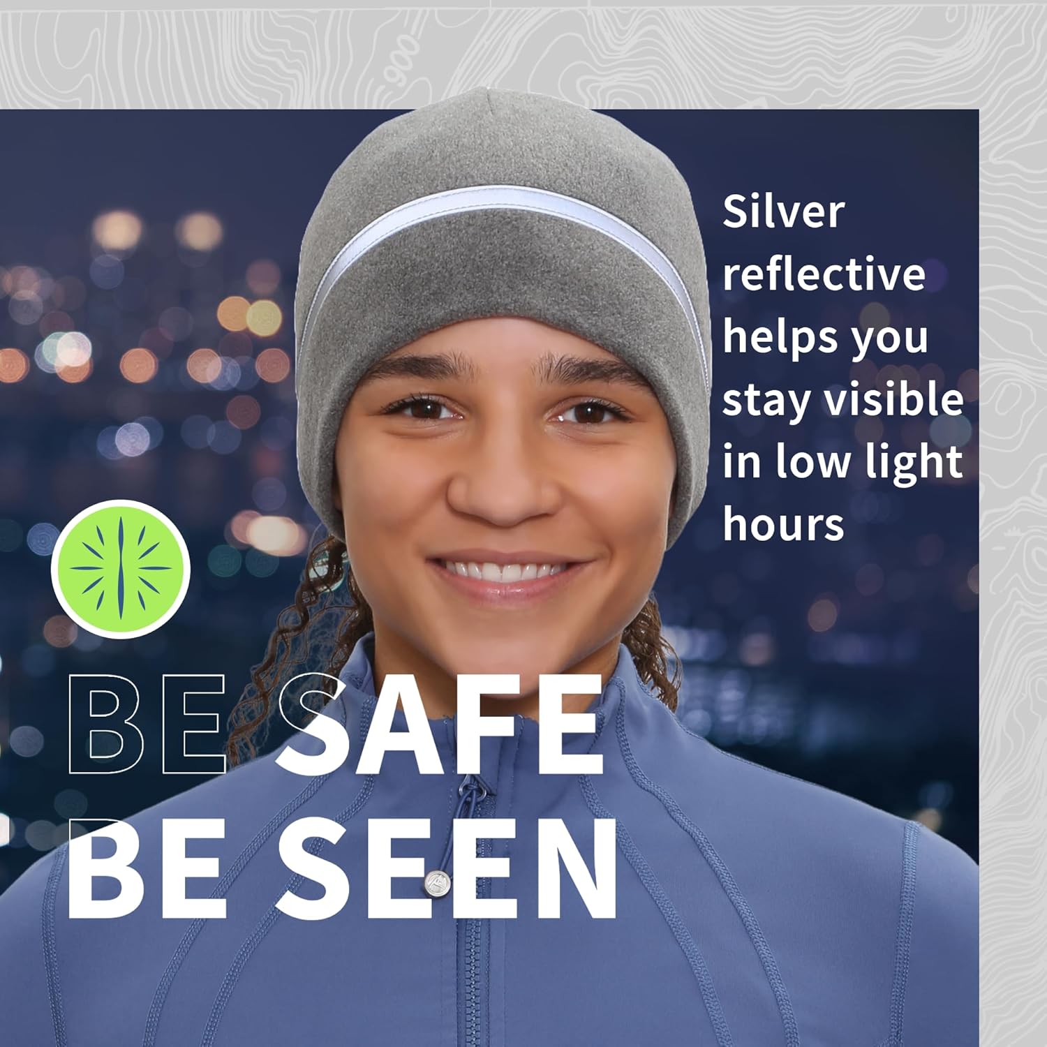 TrailHeads Women's Ponytail Hat | Reflective Cold Weather Running Beanie | Hat for Running, Hiking, XC Skiing