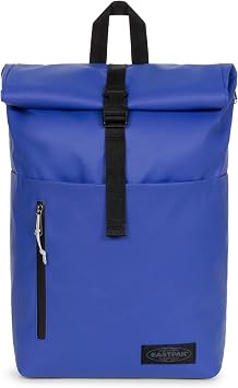 EASTPAK Up Roll 23L Roll-Top Backpack with 16" Laptop Sleeve, Security Pocket, Bottle Holder & Water-Resistant Finish, Tarp Blue
