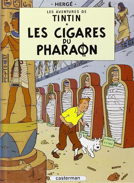 Portada de Les Aventures de Tintin Volume 4 les Cigares du Pharaon
