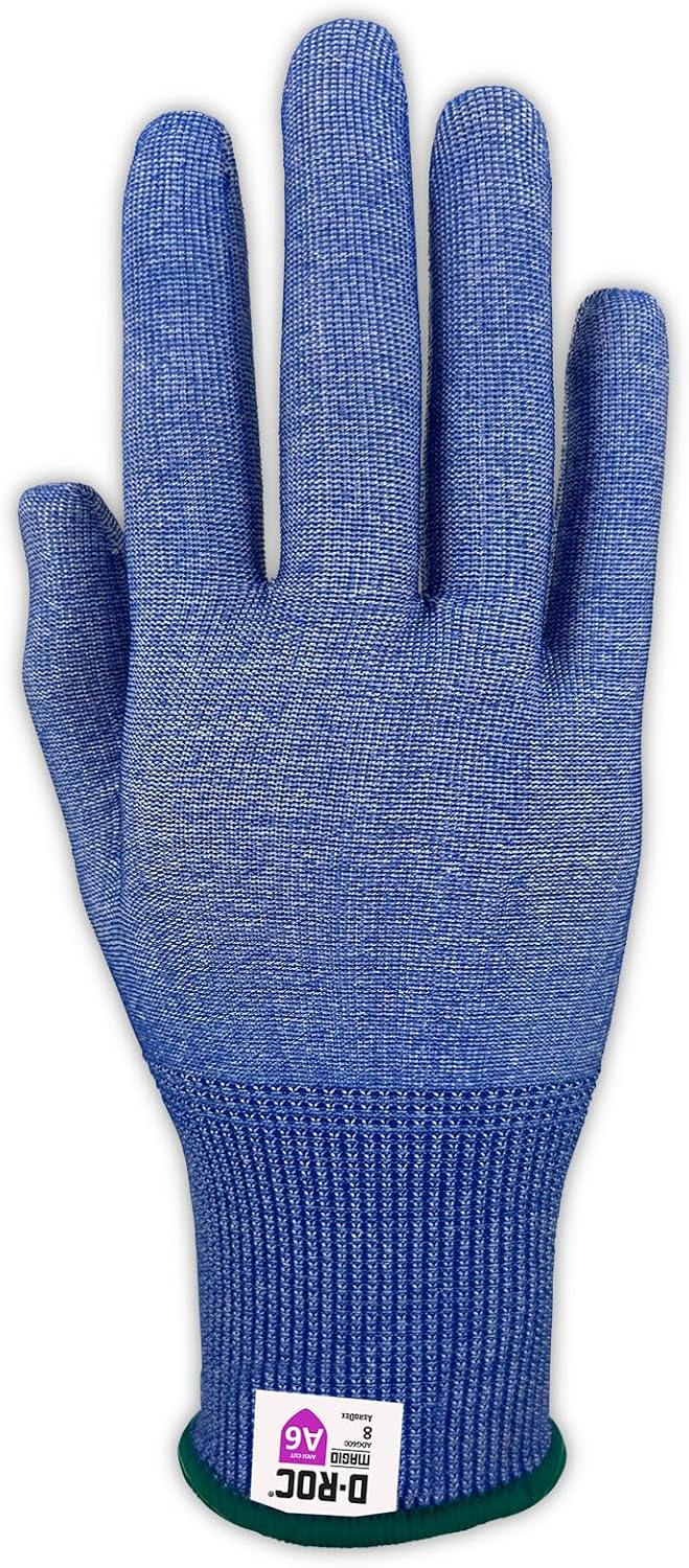 MAGID D-ROC AeroDex Extremely Lightweight Uncoated 18-Gauge Cut Resistant Work Glove