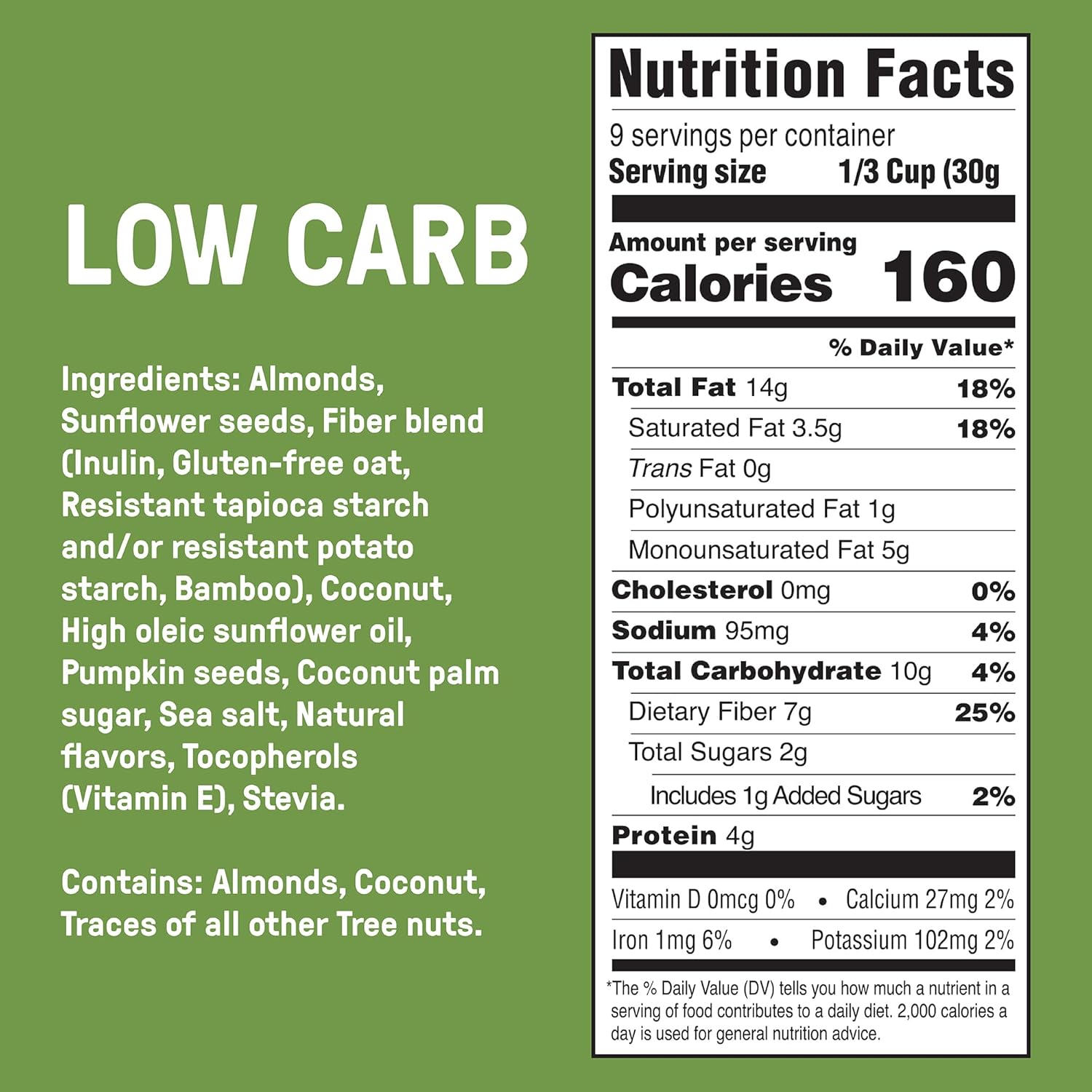 Carbonaut Gluten Free Granola, Tropical Coconut Cardamom | Keto-Certified & Non-GMO | Perfect Keto Granola For Cereal, Yogurt, or Snacking | Only 3g of Carbs Per Serving, 10 oz (Pack of 6)