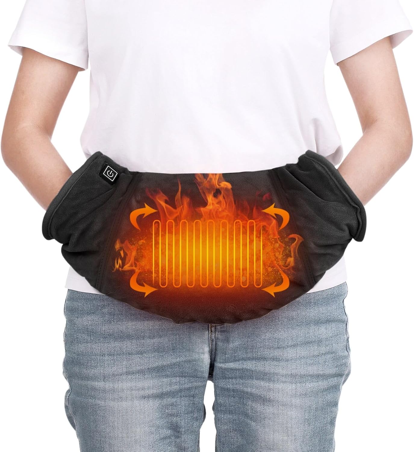 Electric Heated Hand Warmer Muff Cold Weather Thermal Glove Waist Bag for Hunting Skiing Camping Insulated Hand Warmers