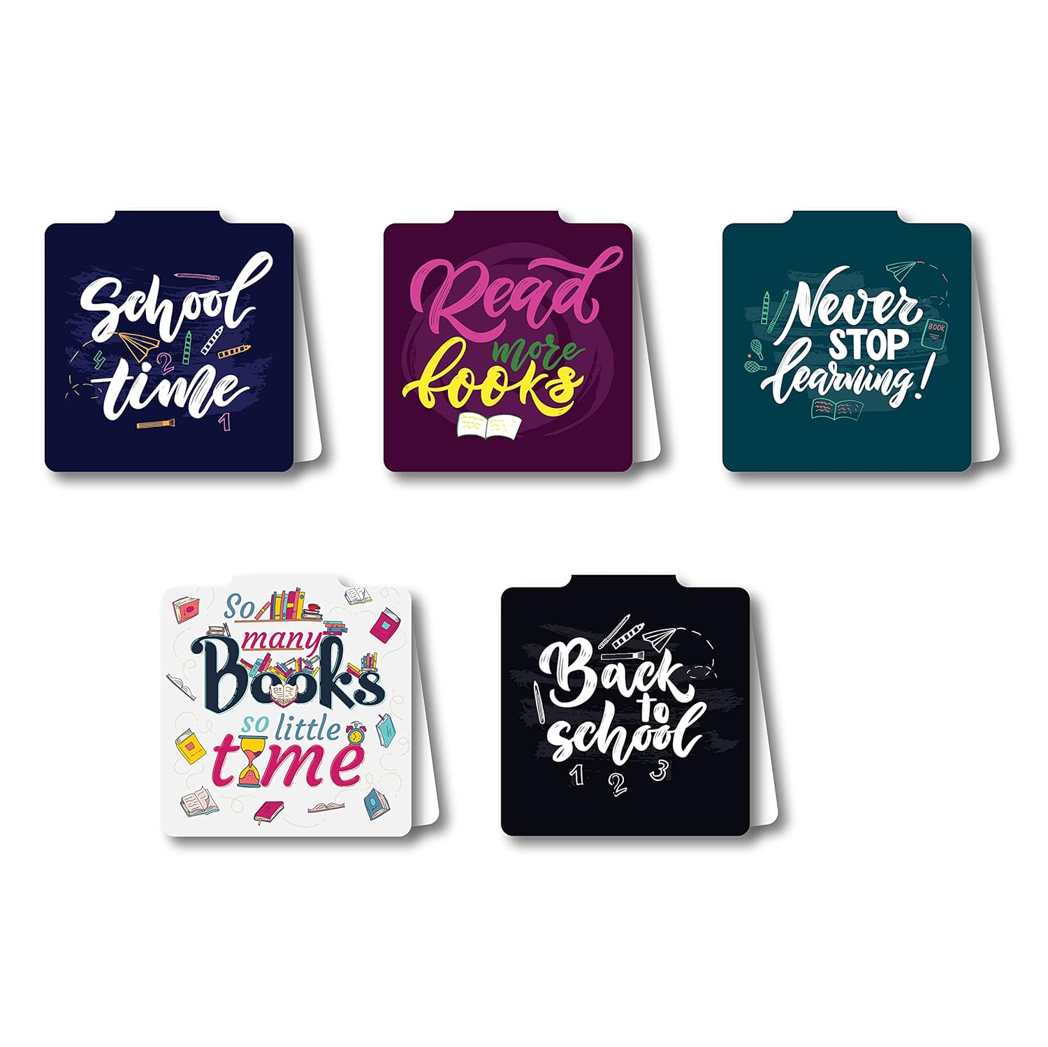 woopme® Never Stop Dreaming Quotes Motivational Bookmark Note Books Lovers Readers Gift