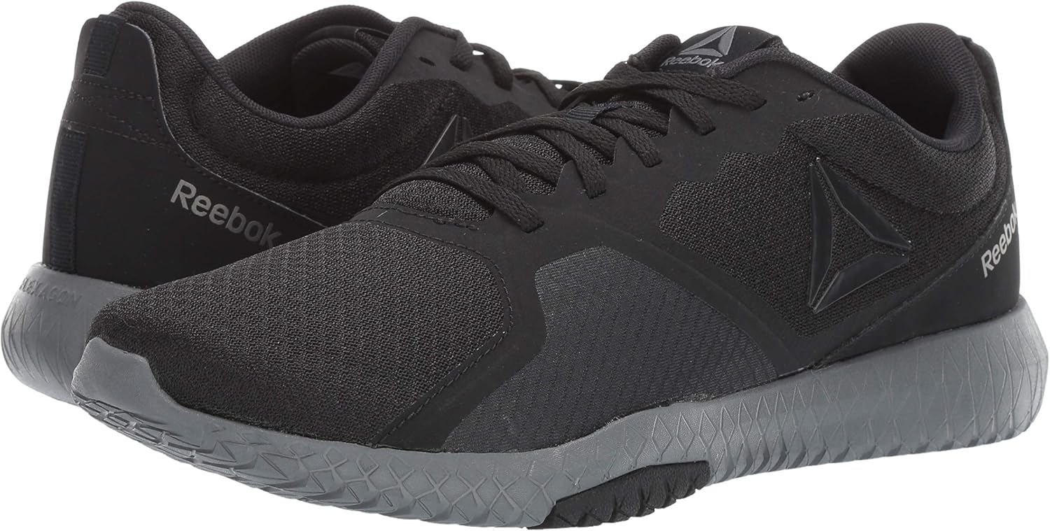 Reebok Men's Flexagon Force Cross Trainer, Black/Alloy/Crushed Cobalt/Pewter/White,