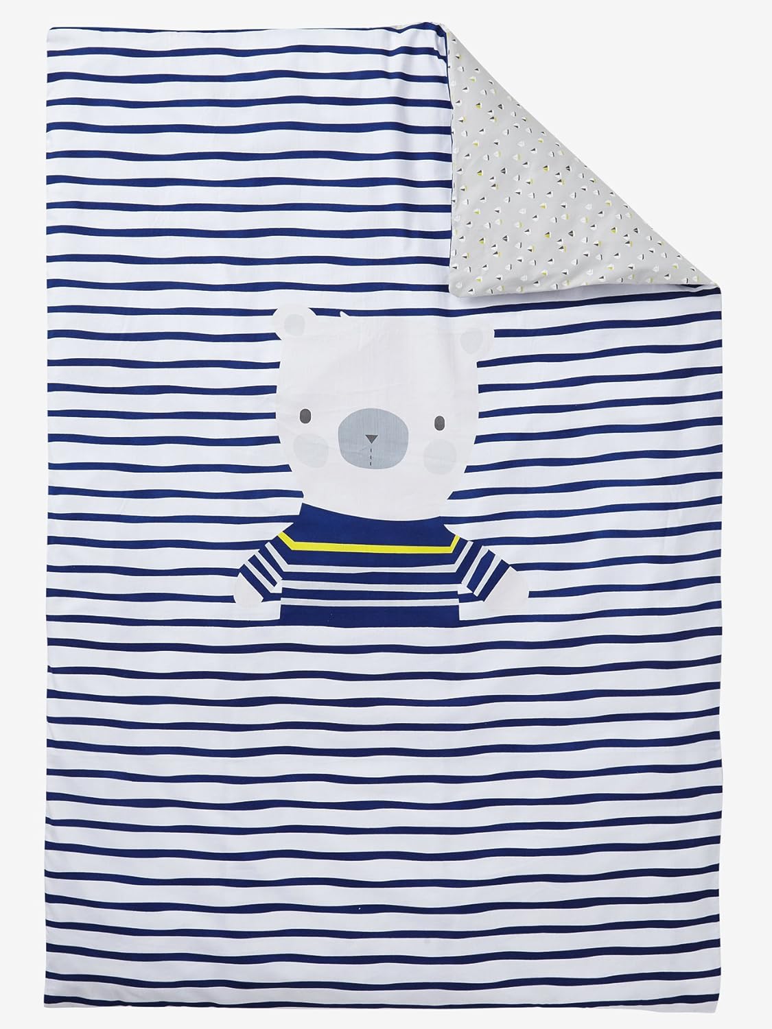 Vertbaudet Housse De Couette Marin Plaisir Blanc Bleu 80x1 Amazon Fr Cuisine Et Maison
