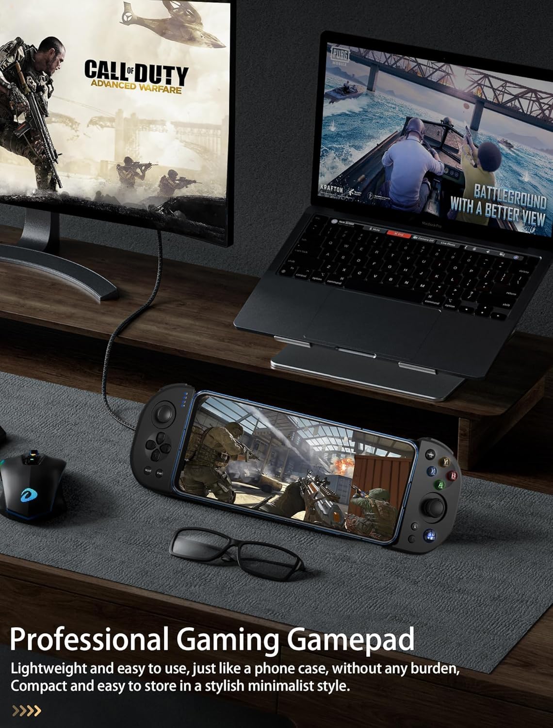 يد تحكم ألعاب بلوتوث للموبايل والكمبيوتر – متوافقة...