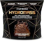 Hydromass Real Food Clean Gainer, Organic Carb Sources & Hydrolyzed Whey Protein Isolate, Vanilla Milkshake, 7.5lbs