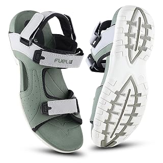 FUEL 2112-02 Trendy Comfortable & Lightweight Stylish Running Sports Sandals with Anti-Skid Flexible Sole for Mens & Boys (Green-6UK)