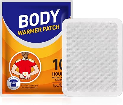15 Pack Body Warmer Patches, Portable Heat Therapy Patches Instant Heating Pad, Hot Patches Body Warmer Lasting up to 10 Hours