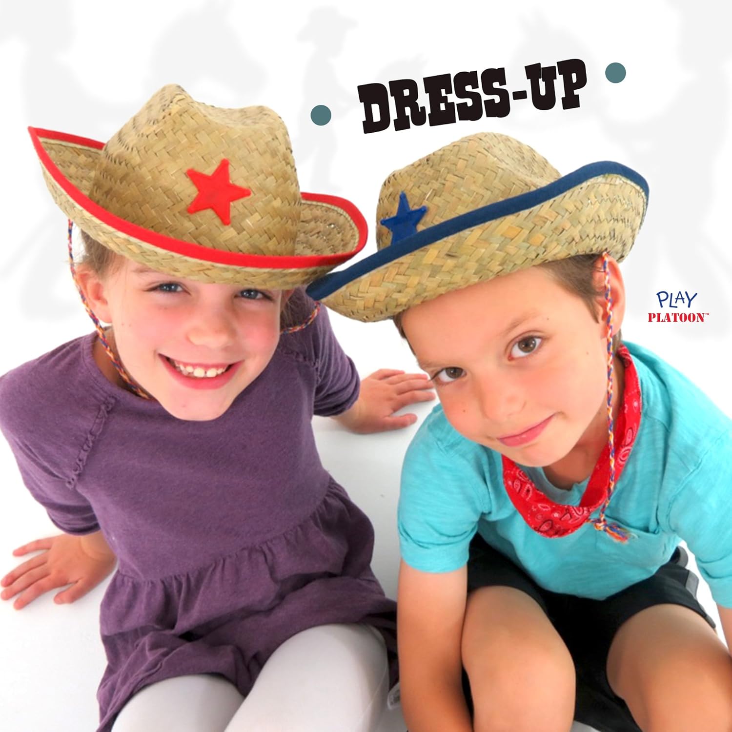 Dozen Straw Cowboy Hats for Kids - Makes Great Birthday Party Hats for Boys and Girls : Sports & Outdoors