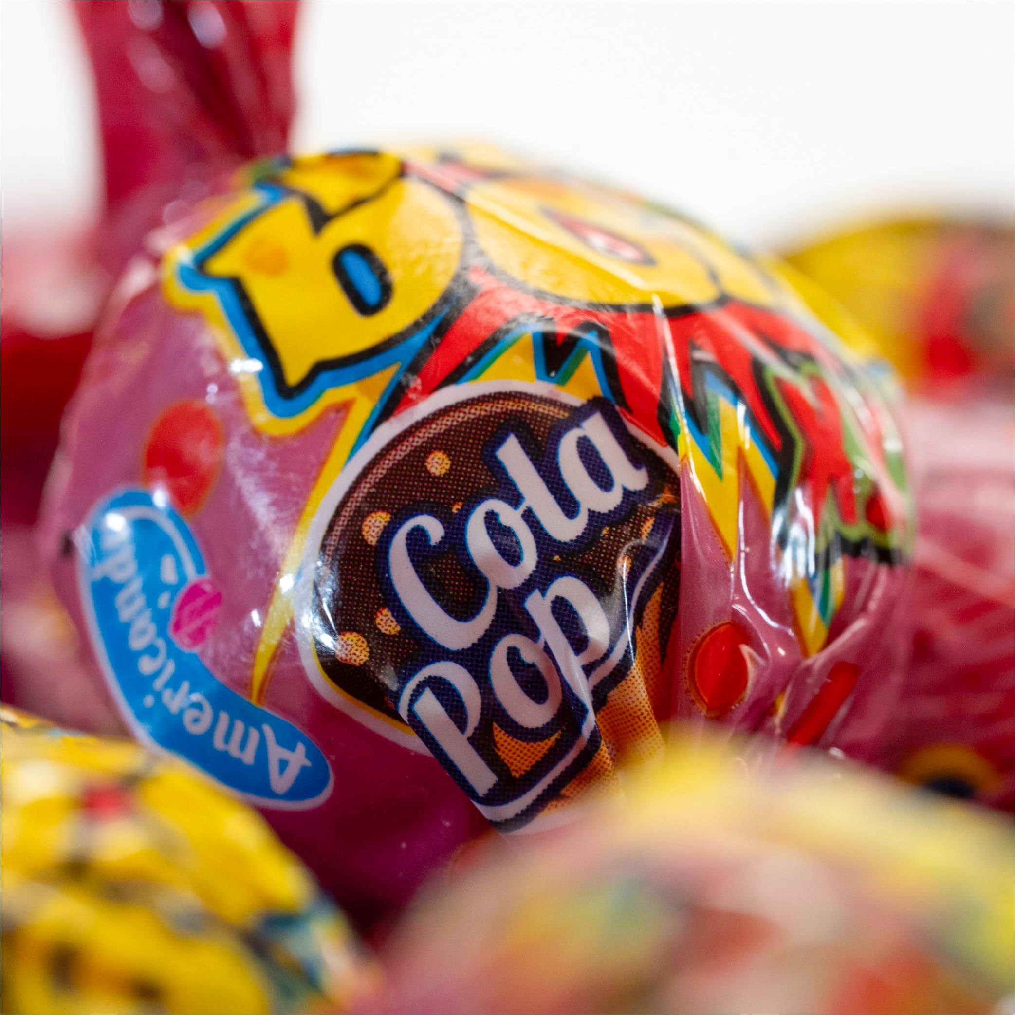Amazon.com : Big Bom XXL Lollipops Cola Pop Flavor 80 Count Jar