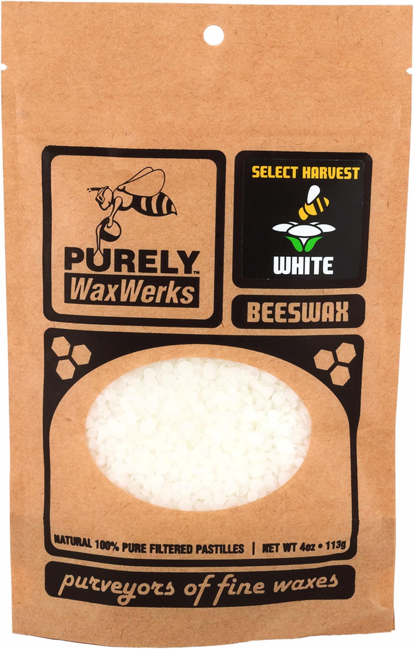 White Beeswax Pastilles 4oz