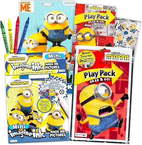Despicable Me Minions Magic de libro y Play Set imaginar de tinta Libro última intervensión de desorden marcador y Play Pack