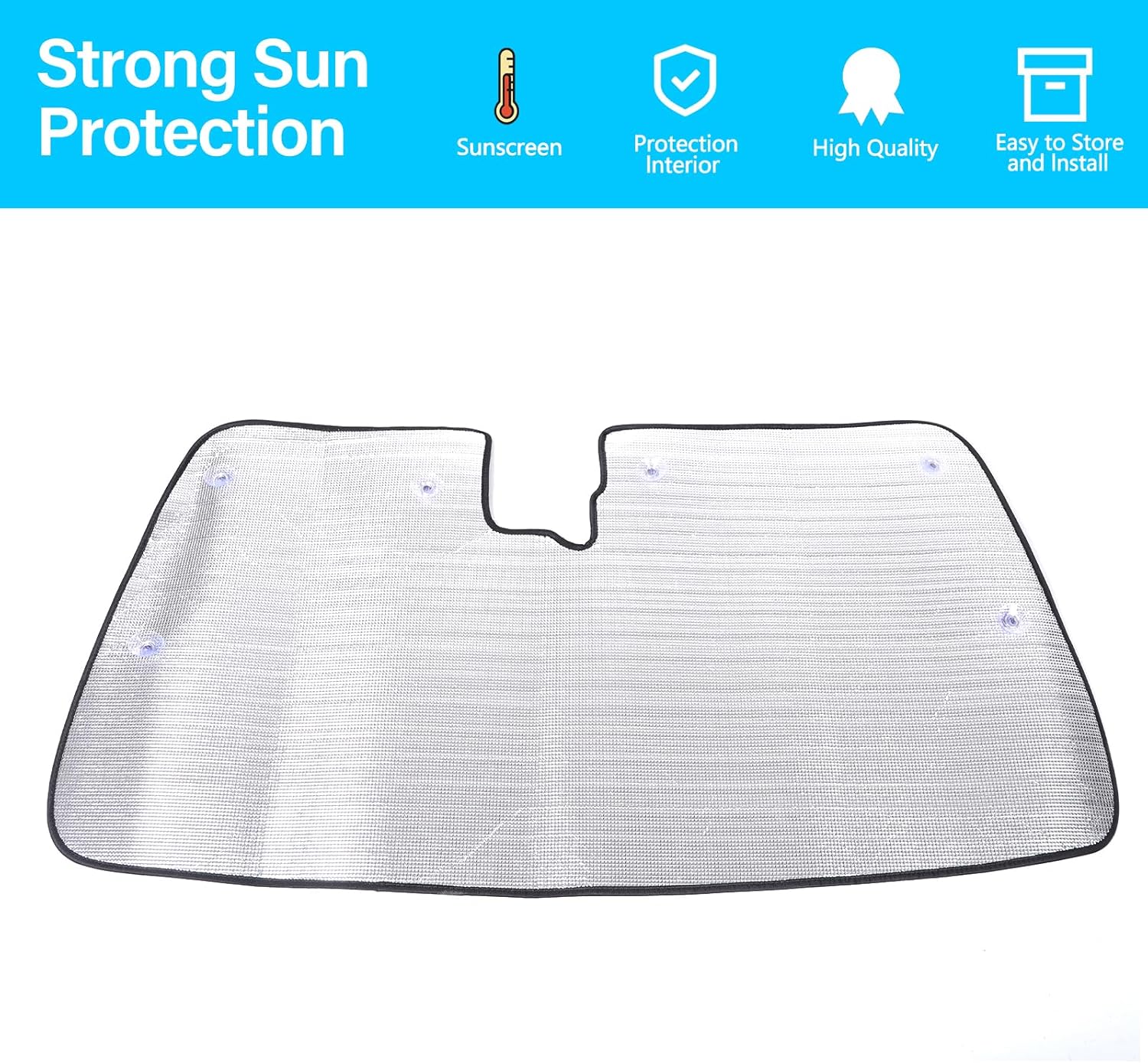 Car Windshield Sun Shade Compatible with Nissan Frontier 2022-2025 Windshield Sunscreen Heat Shield Front Windshield Sun Shade Folding Sunshade UV Protection