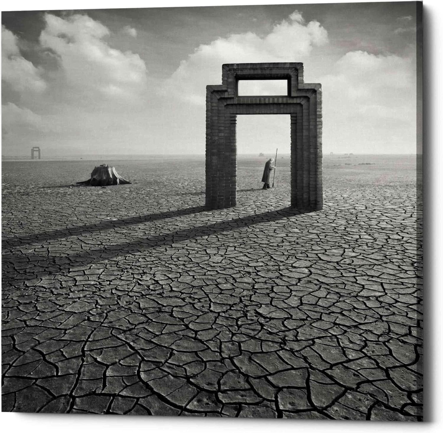 Epic Graffiti 'Gatekeeper' by Dariusz Klimczak, Canvas Wall Art, 12"x12"