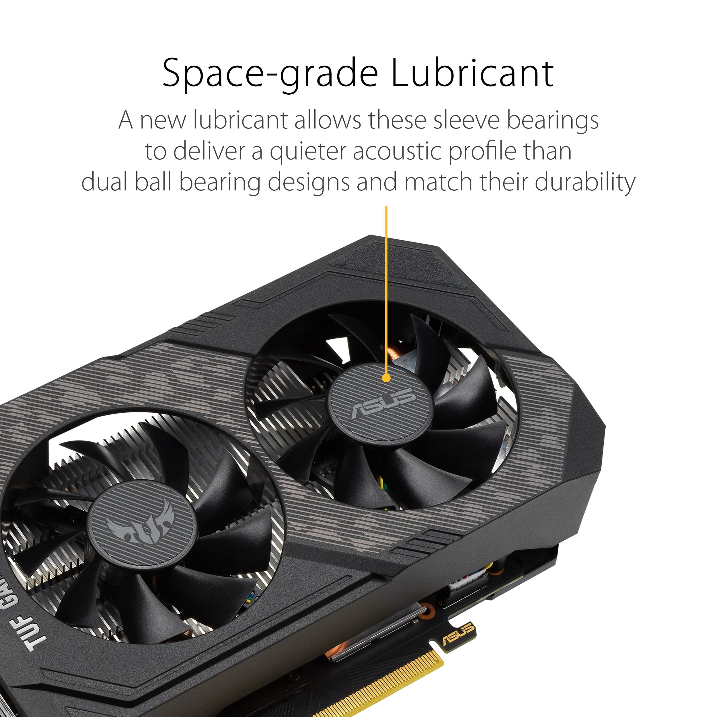 ASUS TUF Gaming NVIDIA GeForce GTX 1650 SUPER OC Edition, Scheda Video Gaming, Dissipatore Biventola, 4 GB GDDR6, HDMI, DisplayPort, DVI-D per Gaming FullHD