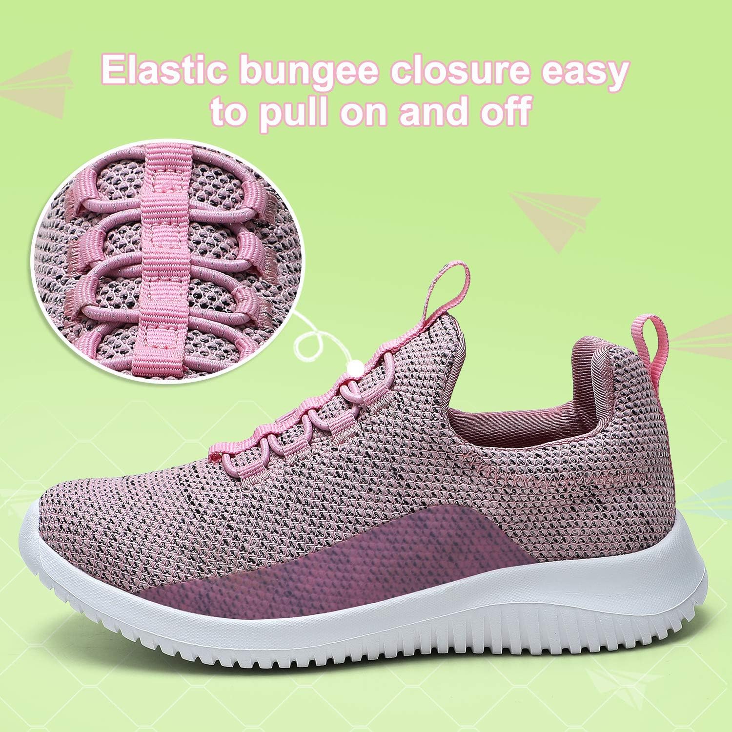  | STQ Kids Shoes Girls Boys Lightweight Slip on Walking Sneakers | Sneakers