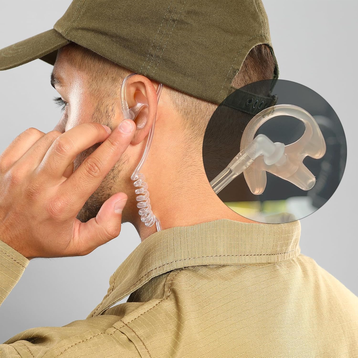 Walkie Talkie Earpiece with Mic,Radio Earpiece for Motorola XPR 3300, XPR 3500, XPR3300e, XPR3500e,XPR3300, XPR3500, XPR 3000e Walkie Talkie,Secret Service Earpiece with PTT thumbnail