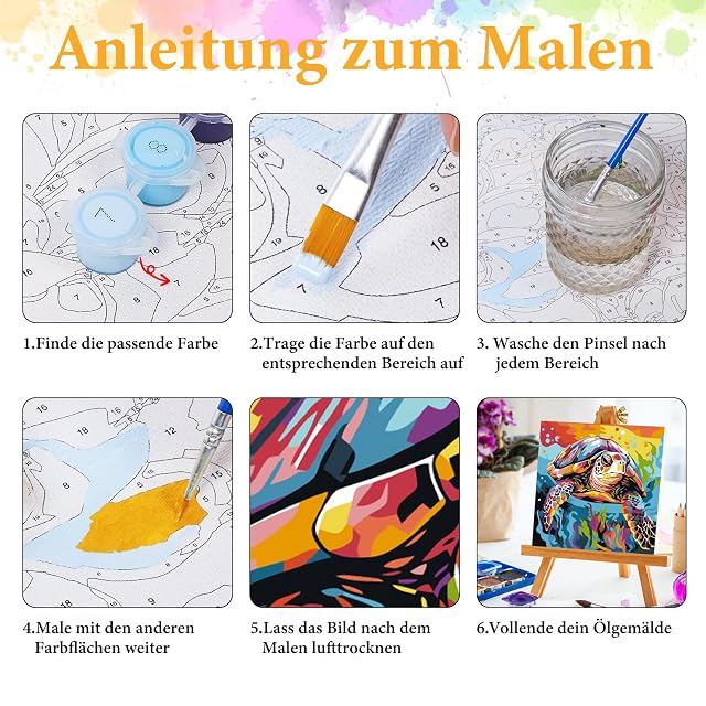 Foto 6 de 8 de OkarinaArt Pintura por números para adultos con marco