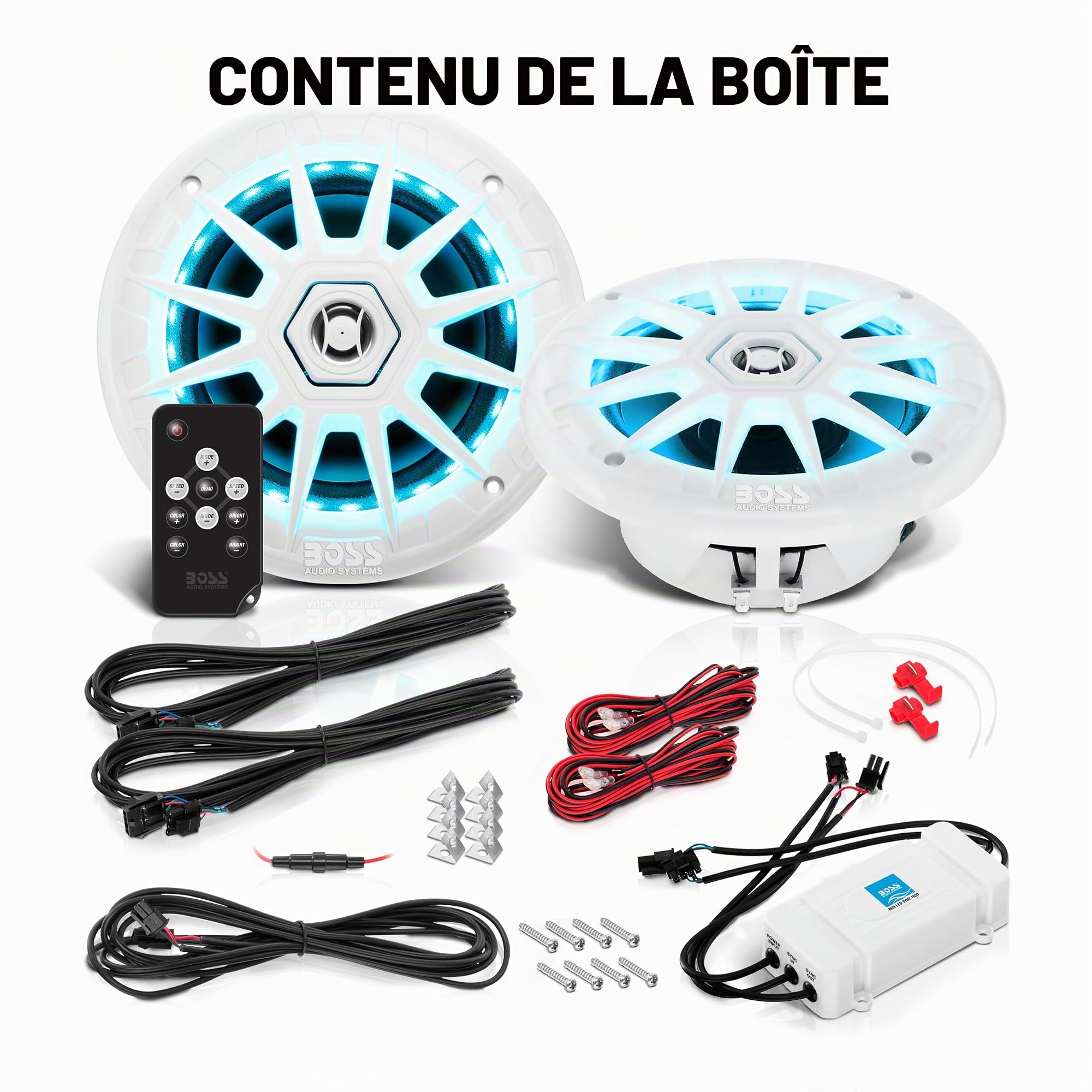 Boss Audio Systems MRGB65 Rond 2-Voies 200W 2pièce(s) Enceinte de Voiture