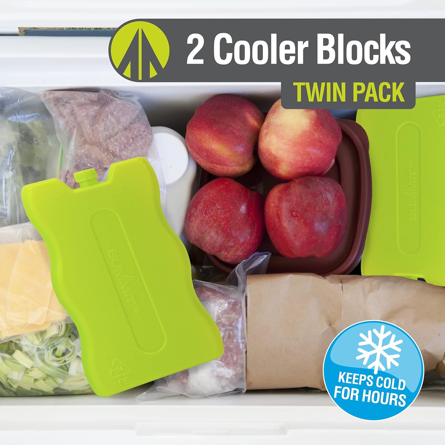 VFM - Ice Packs for Cool Box Twin Pack, 200 Ml Size, Lime Green - Image 4