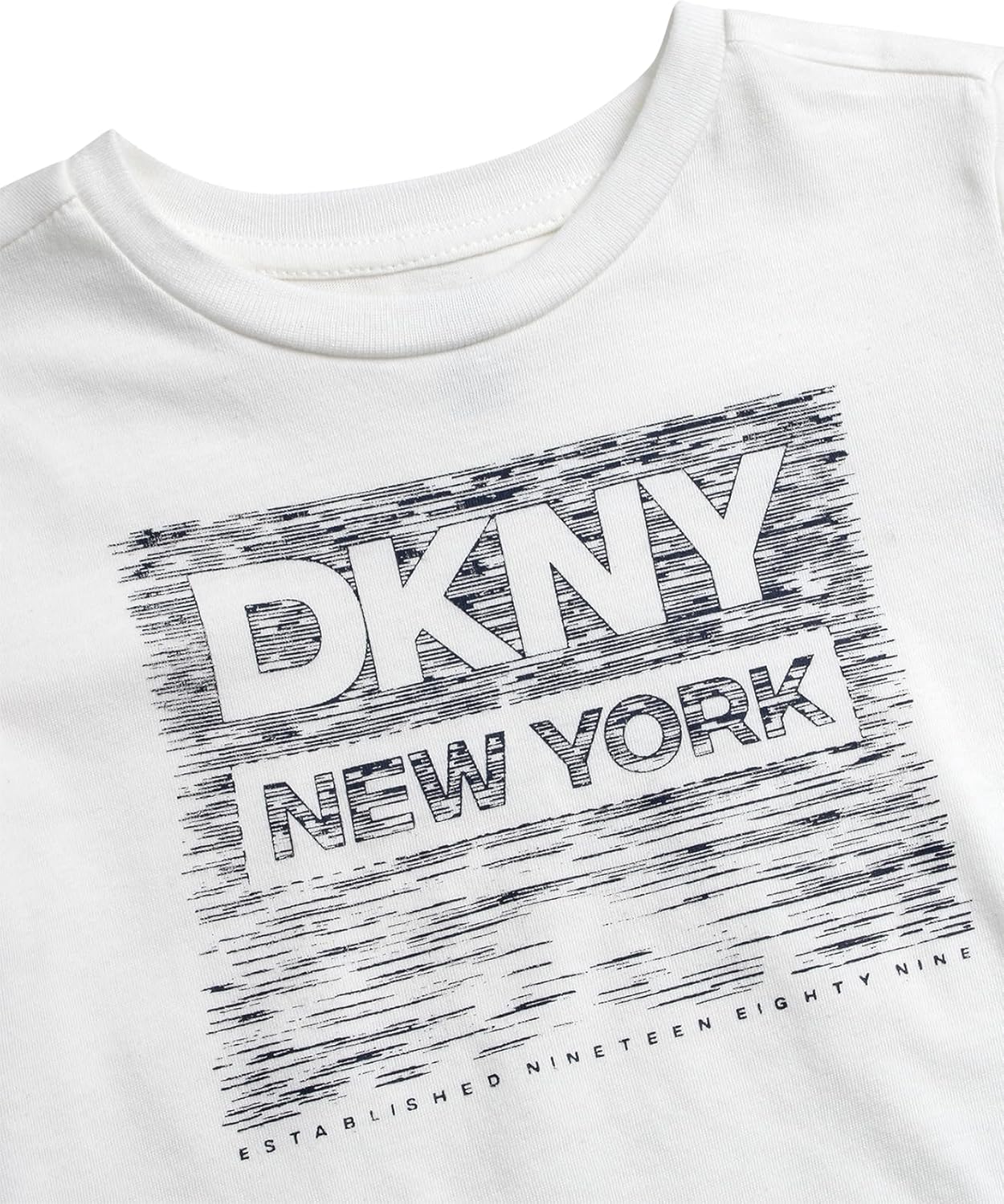DKNY Baby Boys Pants Set - 3 Piece Short Sleeve Graphic Tee, Zip Up Jacket and Jogger Pants for Infant and Toddlers (12M-7) - Image 4