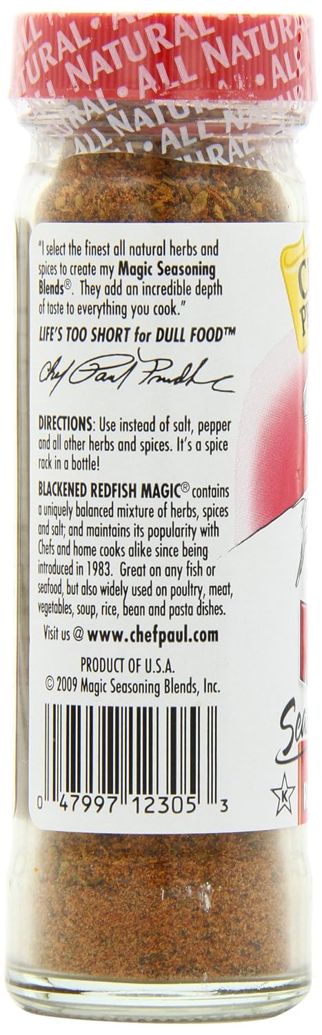 Magic Seasoning Blends Blackened Redfish Magic, 2 Ounce (Pack of 6)