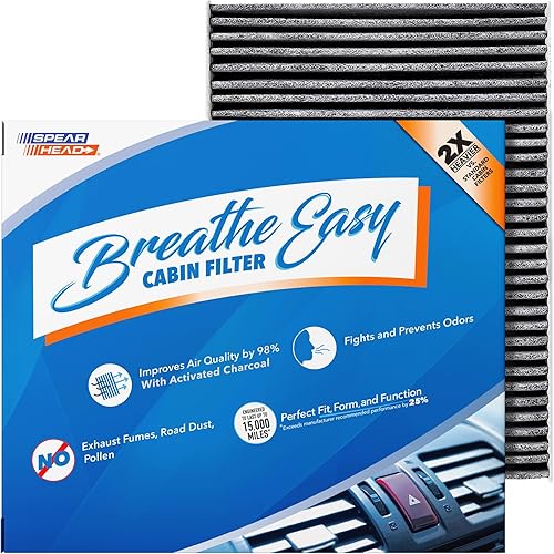 Miniatura 58 de Spearhead Odor Defense Breathe Easy - Filtro de cabina para AC y calentador Compatible con 300 2011-23, Challenger 2011-23, Charger 2011-23 como