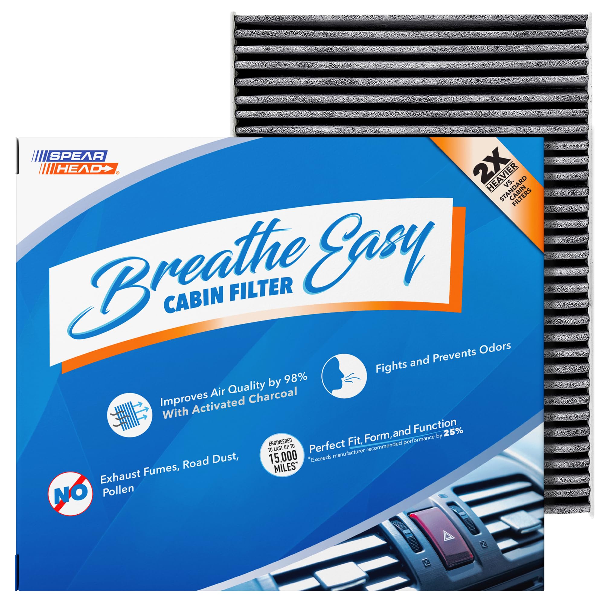 Spearhead Odor Defense Breathe Easy AC &amp; Heater Cabin Air Filter (BE-854)