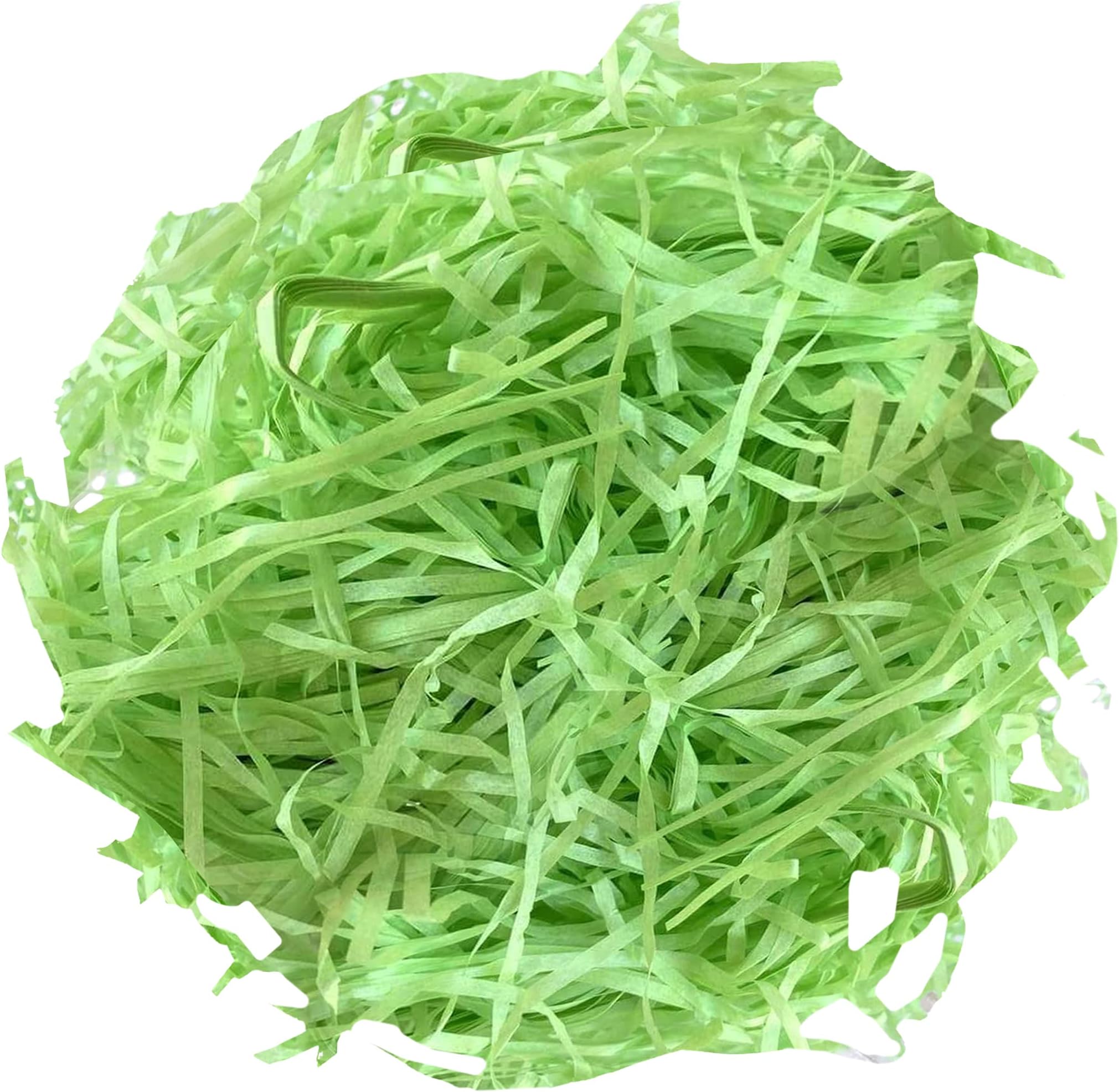 MARKQ Crinkle Cut Shredded Paper Filler for Gift Wrapping Hamper/Basket Filling, Packing Supplies (Green)