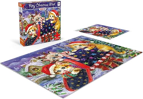 Miniatura 4 de Ceaco - Holiday - Kitty Christmas Mail - Rompecabezas de 300 piezas