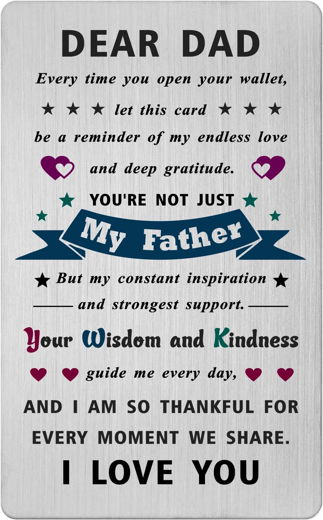 Amazon.com: Gezxin Dad Card- Happy Birthday Dad Card Gifts from ...