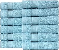 Vista 126 de Juego de 2 toallas de baño de lujo de La Hammam para baño, spa, gimnasio, ducha, piscina, dormitorio universitario Toallas de baño turcas