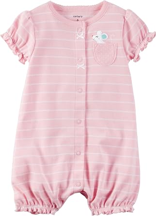 Amazon.com: Carter's Baby Girls - Mameluco con apliques para niña : Ropa,  Zapatos y Joyería