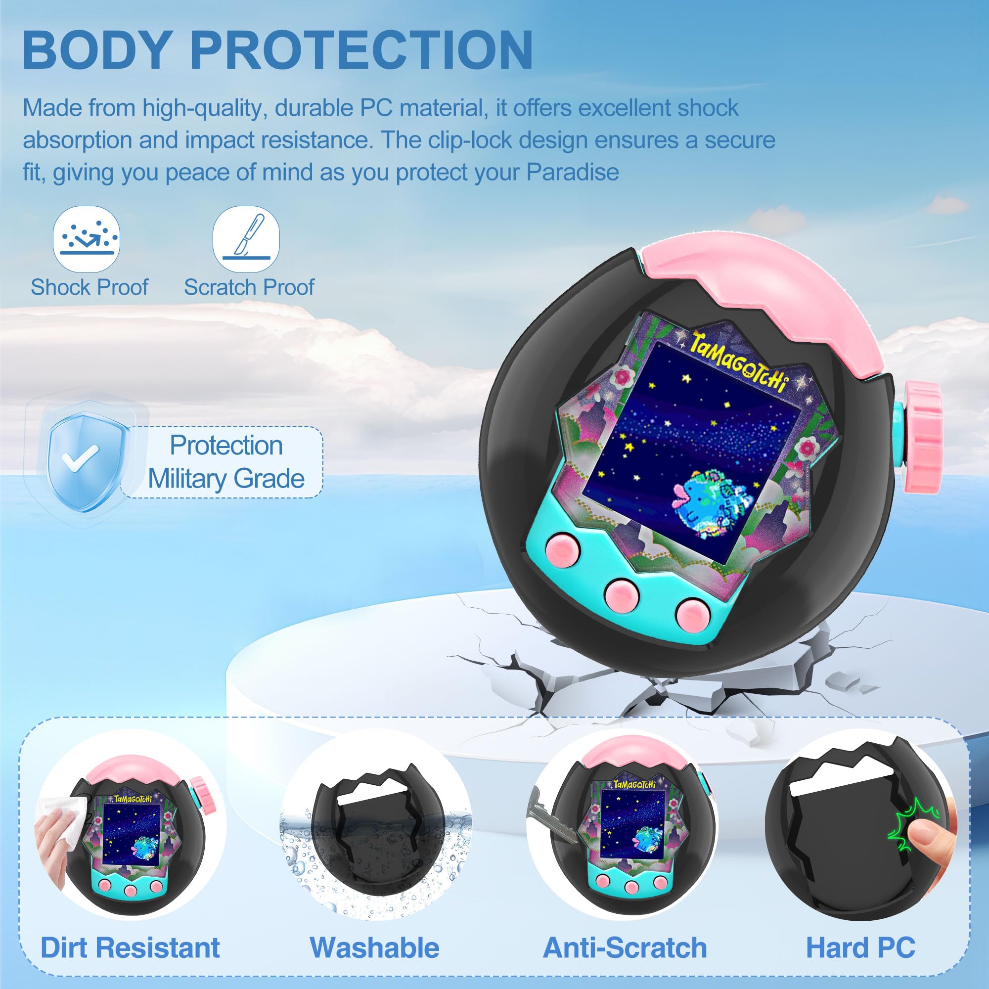 Amazon.co.jp: SGHLDE Tamagotchi Paradise用ケース ストラップ付き