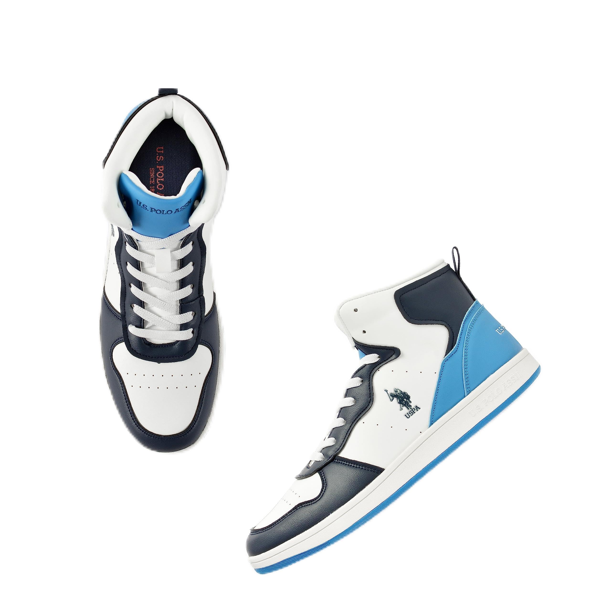 U.S. POLO ASSN. Mens Rowan Royal Blue Mid-Top Sneaker - 9 UK (2FD23012B12) (B0BLH2X36P) Amazon Price History, Amazon Price Tracker