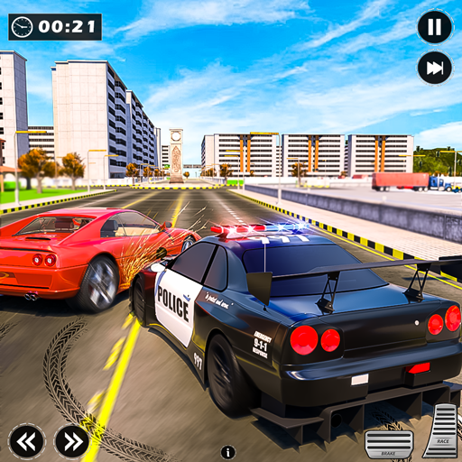 Police Car Chasing Games: Car Gangster and Racing Simulator