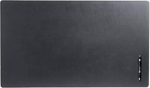 Miniatura 2 de Dacasso Almohadilla sin rieles laterales de cuero de lujo para escritura, protector de superficie de escritorio ejecutivo, 34 x 20 pulgadas, juego