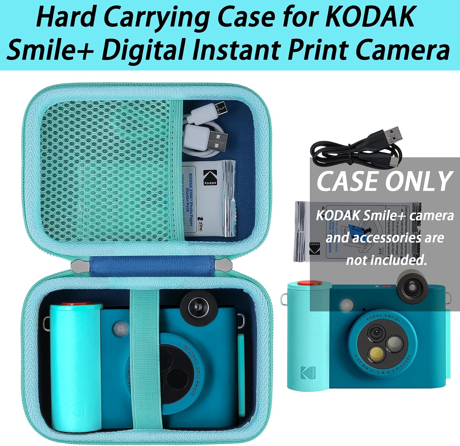 khanka Hard Case for Kodak Smile+/Kodak Smile Plus Camera,Blue image 2
