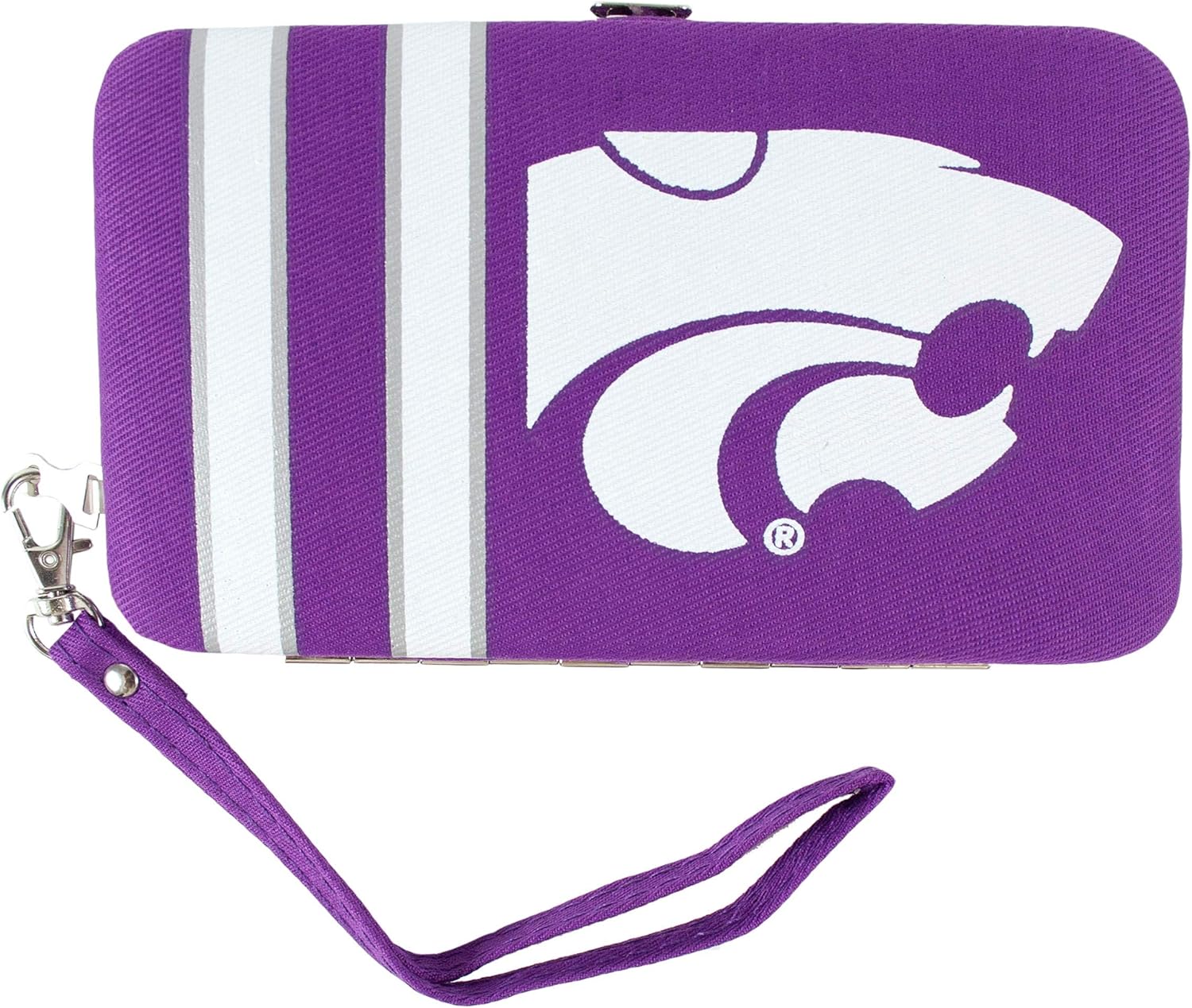 Littlearth NCAA Kansas State Wildcats Shell Wristlet, 3.5 x 0.5 x 6-Inch, Purple